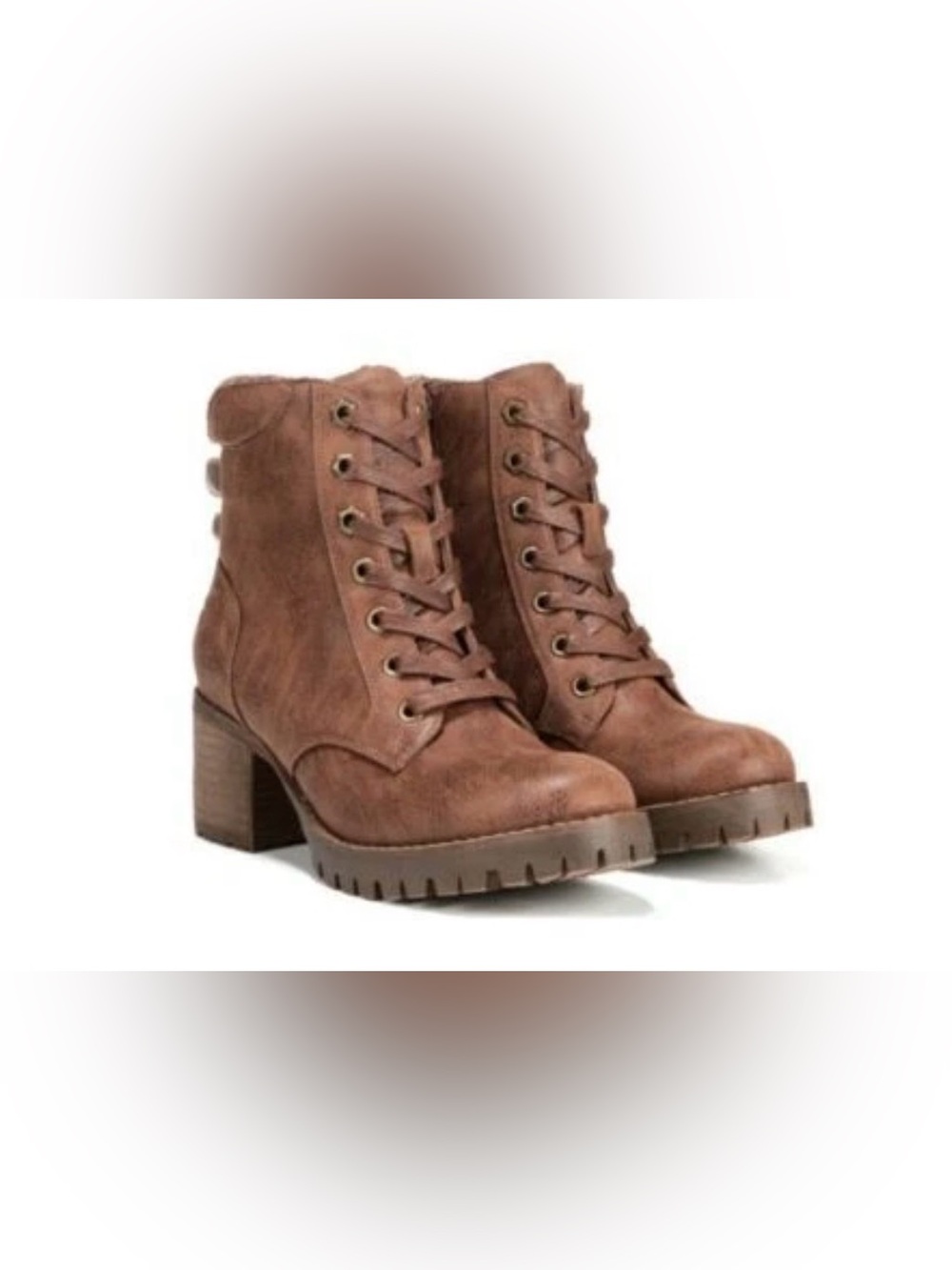 Carlos by Carlos Santana Women's Glinda Platform Lace-Up Boots Size 9.5